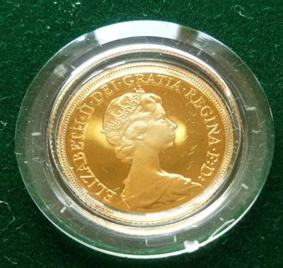 Lot 235 - Proof Sovereign 1980, with certificate, in CofI, FDC