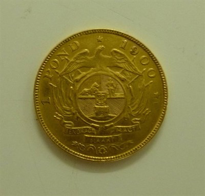 Lot 239 - South Africa Gold Pond 1900, lightly cleaned GFine to AVF