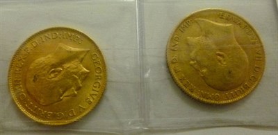 Lot 271 - 2 x Half Sovereigns 1909 GFine and 1914 VF+