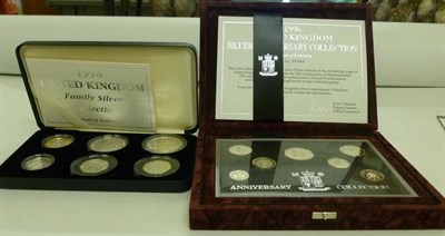 Lot 284 - 2 x RM Silver Sets: 'Family Silver Collection 1998'  comprising £5 'Prince Charles 50th...