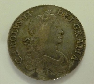 Lot 298 - Charles II Crown 1664 XVI, 2nd bust, very minor contact marks, good edge and bold edge...