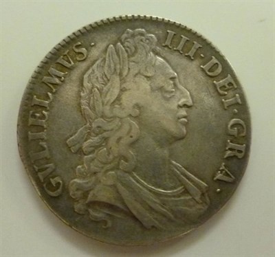 Lot 299 - William III Crown 1695 SEPTiMO, minor rev. edge bump at 9 o'clock otherwise generally good edge and