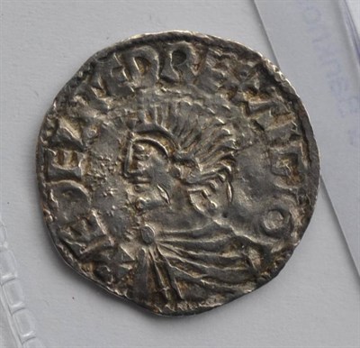 Lot 7 - Aethelred II Silver Penny, long cross type, London Mint, LEOFSTAN MO LVND, a few minor digs,...