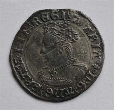 Lot 11 - Mary Groat (1553-54) MM pomegranate, rev.VERITAS, etc, marks & scratches on bust, full, clear...