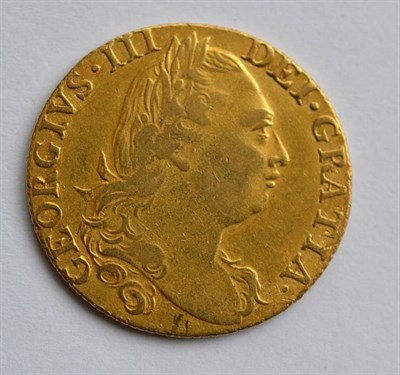 Lot 75 - George III Guinea 1774, 4th head, hairlines & minor marks, good edge,  GFine to AVF