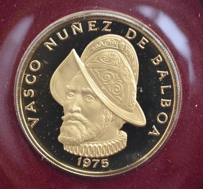 Lot 113 - Panama, Gold Proof 100 Balboas 1975, sealed in a presentation pack, 8.16g of .900 gold, FDC