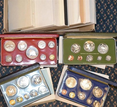 Lot 114 - 8 x Foreign Proof Sets  comprising: British Virgin Islands 1977 'Silver Jubilee' 6 coins 1 cent...