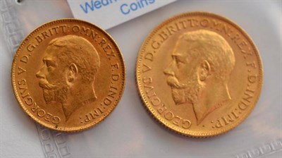 Lot 122 - Sovereign 1911 & Half Sovereign 1911 VF to GVF