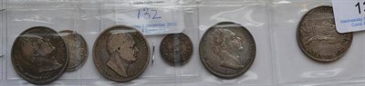 Lot 132 - William IV, 3 x Halfcrowns:  1834 WW in script GFine, 1836 VG & 1836 attractively toned with...