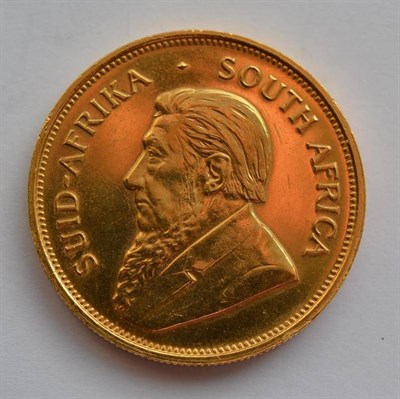 Lot 141 - South Africa Krugerrand 1974, rev. edge knock at 6 o'clock o/wise BU