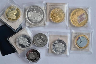 Lot 154 - Miscellaneous Lot including:  1oz silver Britannia £2 2006 BU, a silver proof £2 2005...