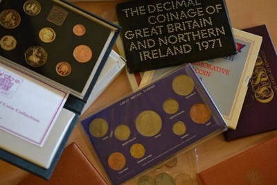 Lot 164 - Miscellaneous Lot including: 5 x RM proof sets 1970/71/84/85/86, 2 x type sets each 8 coins...