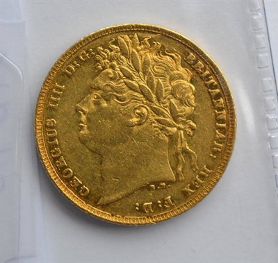 Lot 202 - George IV Sovereign 1822, contact marks, some underlying brilliance, AVF