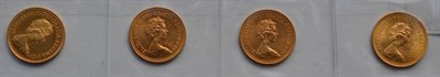 Lot 216 - 4 x Sovereigns:  1974, 1976, 1978 & 1980 (proof) AEF to BU