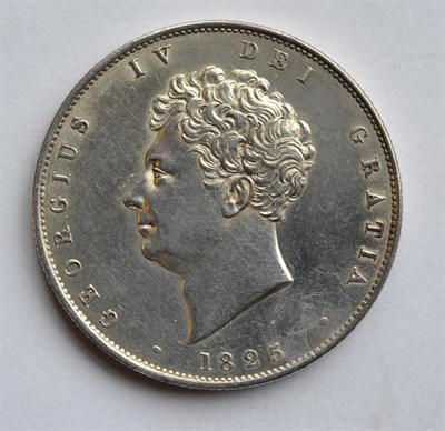 Lot 243 - George IV Halfcrown 1825, cleaned,  obv. hairlines & minor contact marks, o/wise good edge,...