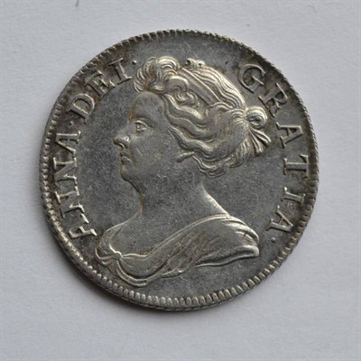 Lot 244 - Anne Shilling 1708, 3rd bust, plumes in angles, light flecking/hairlines, lustrous VF to GVF