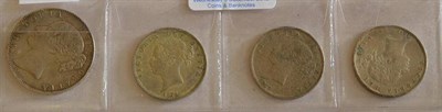 Lot 258 - Victoria, Crown 1844 Star Stops, light contact marks/hairlines, minor rev. edge bumps o/wise...