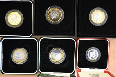 Lot 267 - A Collection of UK Silver Proof Piedforts comprising: 7 x £2: 1989 'Bill of Rights,' 1989 'Claim