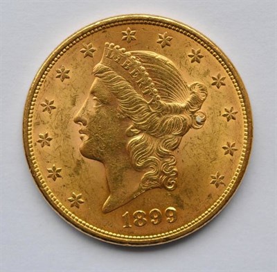 Lot 11 - USA, Gold 20 Dollars 1899 'Coronet Head,' 33g, .900 gold, a few scuffs/surface marks o/wise VF