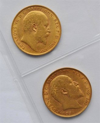 Lot 16 - 2 x Sovereigns 1903 & 1904, AVF to VF