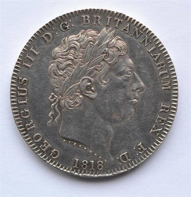 Lot 21 - Crown 1818 LIX, good edge & surfaces (sometime cleaned but very few hairlines), prooflike, very...