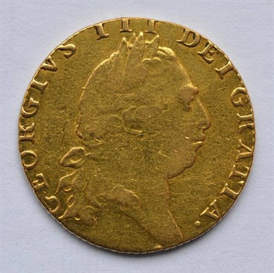 Lot 60 - Guinea 1793,  8.32g, faint traces of an edge mount at 11 & 1 o'clock, Fine