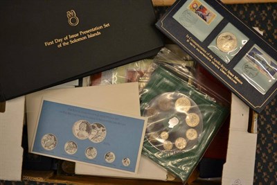 Lot 87 - Miscellaneous Channel Islands & Foreign Silver Proof Coins comprising: Falkland Islands 50p...