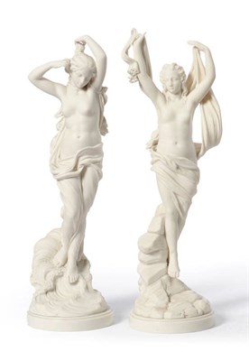 Lot 61 - Venus and Iris, A Pair of Maidens Representing Two of the Four Elements, Water and Air,...