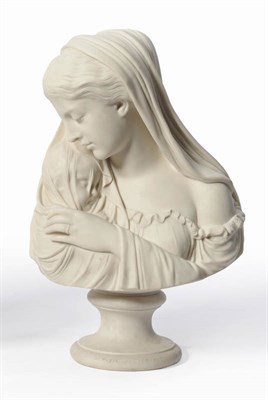 Lot 62 - The Mother, after Raffaele Monti, for the Ceramic and Crystal Palace Art Union, 1874, pedestal...