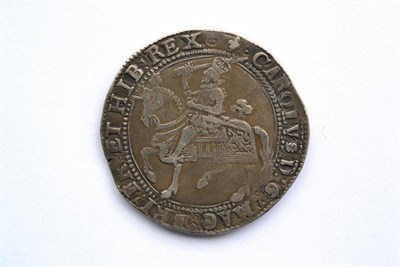 Lot 5 - Charles I Crown, Tower Mint under King, MM lis (1625) obv. horse caparisoned with plume on head...