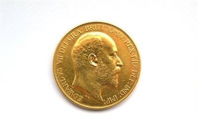 Lot 35 - Edward VII, Gold £5 1902, 40g, trivial contact marks, EF or+