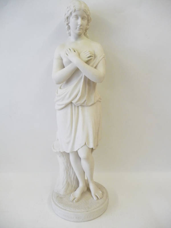 Lot 77 - Penelophon The Beggar Maid, after William Brodie, circa 1869, a large figure of a young woman...