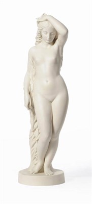 Lot 78 - Daphne, after Marshall Wood, Copeland, 1862, the nude classical beauty standing full length and...