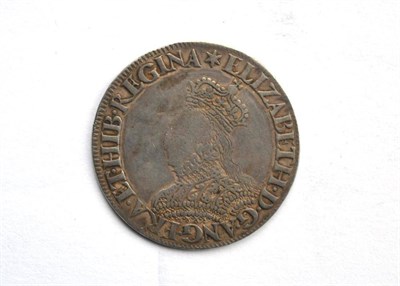 Lot 151 - Elizabeth I Milled Shilling without rose or date, MM star, decorated dress, intermediate size...