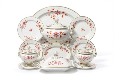 Lot 89 - A Flight, Barr & Barr Worcester Porcelain Dinner Service, circa 1820, each piece painted in...