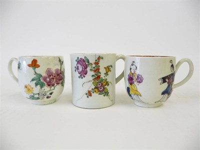 Lot 107 - A Philip Christian Coffee Cup, circa 1770, enamelled with two Chinese musicians and a boy,...