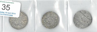 Lot 35 - Mughal Empire, 3 x Silver Rupees comprising: Aurangzeb AH1068-1118 (1658-1707AD), AH1070,...