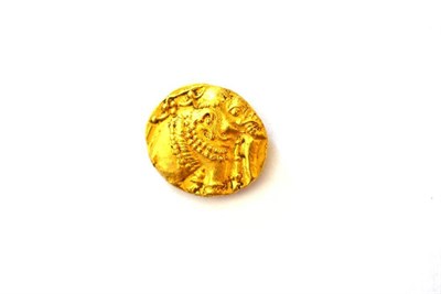 Lot 41 - India, Western Ganga-Hoysala Empire Gold Pagoda, circa 1080-1180AD, obv. elephant standing...