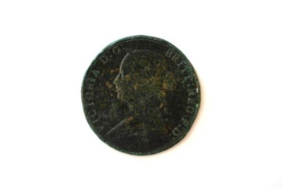 Lot 45 - Halfpenny 1862, Die Letter C to Left of Lighthouse (verified by the British Museum), surface...