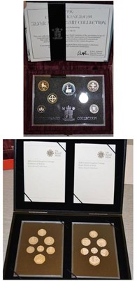 Lot 47 - 2 x RM Silver Proof Sets 2008; 'Emblems of Britain' 7 coins comprising UK £1, Britannia 50p,...