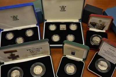 Lot 52 - A Collection of RM Silver Proofs comprising: 10 x £1: 1983, 1989, 1990, 1991, 1992, 1993,...