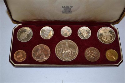 Lot 64 - Proof Set 1953, 10 coins crown to farthing, in CofI, very light toning on bronze o/wise FDC