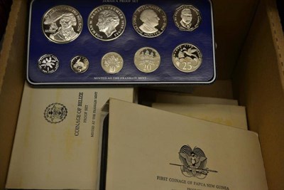 Lot 91 - 10 x Foreign Proof Sets comprising: 2 x Bahamas: 1974 & 1975 both 9 coins 1 cent to 5 dollars...