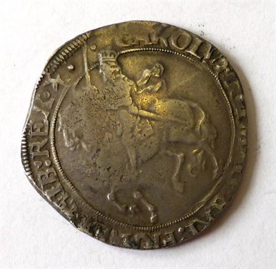 Lot 16 - Charles I, Halfcrown, Tower Mint under King, MM Star (1640-41), rev. oval garnished shield, 14.85g