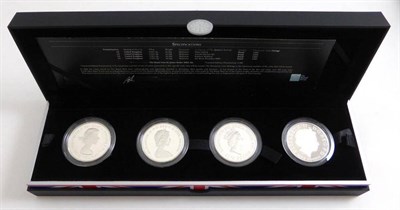 Lot 36 - Queen's Portrait Collection 2013' comprising 4 x silver piedfort £5 (each 56.56g) with portraits