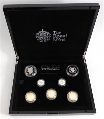 Lot 40 - Silver Piedfort Proof Set 2013 comprising 7 x commemorative coins: £5 '60th Anniversary of...