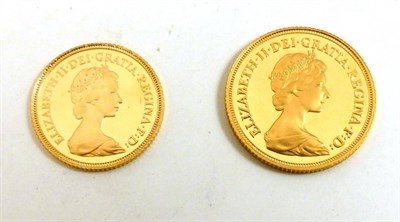 Lot 43 - Proof Sovereign 1982 & Proof Half Sovereign 1982, with certs, in wallets of issue, FDC