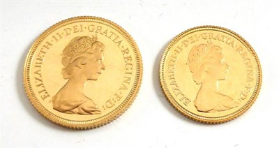 Lot 53 - Proof Half Sovereign 1980, with cert, in wallet of issue, FDC & proof sovereign 1979, in...