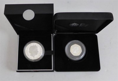 Lot 57 - Silver Proof Piedfort £5 2013 'Christening of Prince George,' 56.7g sterling silver, mintage...