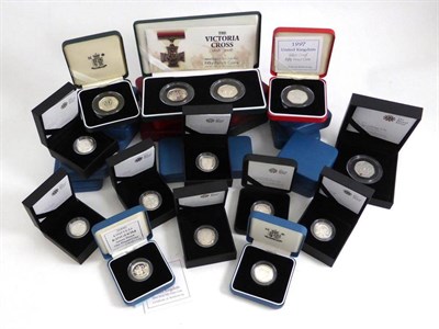 Lot 170 - A Collection of 21 x Silver Proof £1 Coins comprising: 1994, 1995, 1996, 1997, 1998, 1999, 2000